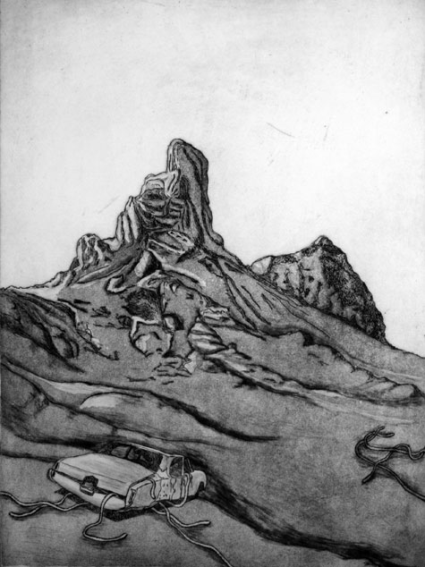 Etching: Deserted